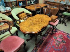 Victorian walnut side table Thumbnail 2
