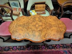 Victorian walnut side table Thumbnail 3