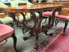 Victorian walnut side table Thumbnail 4