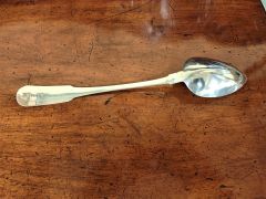 George III irish silver strainer spoon Thumbnail 2