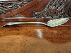 George III irish silver strainer spoon Thumbnail 6