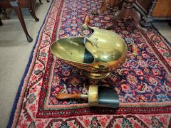 Victorian brass coal scuttle with shovel Thumbnail 3