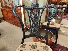 Edwardian mahogany low chair Thumbnail 2