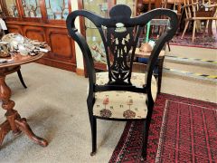 Edwardian mahogany low chair Thumbnail 4