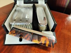 Cased silver brush & comb set Thumbnail 2