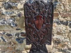 Carved oak spining chair Thumbnail 2