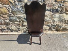 Carved oak spining chair Thumbnail 4