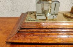 Brass & oak desk stand Thumbnail 3