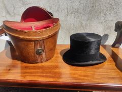 Leather box / case & top hat Thumbnail 3