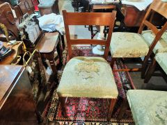Set of eight mahogany dining chairs Thumbnail 4