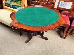 Victorian burr-walnut card table Thumbnail 3