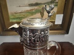 Continental silver mounted claret jug Thumbnail 2