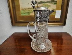 Continental silver mounted claret jug Thumbnail 6