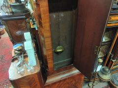 19th century mahogany cased grandfather clock Thumbnail 3