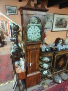 19th century mahogany cased grandfather clock Thumbnail 4