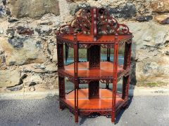 Victorian mahogany shelf with mirror back  Thumbnail 4