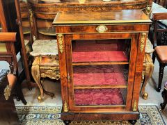 Victorian walnut cabinet with ormolu mounts Thumbnail 2