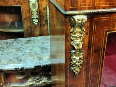 Victorian walnut cabinet with ormolu mounts Thumbnail 3