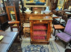 Victorian walnut cabinet with ormolu mounts Thumbnail 6