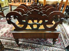 Victorian mahogany canterbury Thumbnail 4
