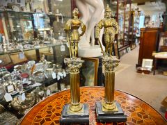 Pair of brass figures  Thumbnail 2