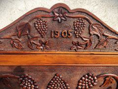 Edwardian oak firescreen Thumbnail 2