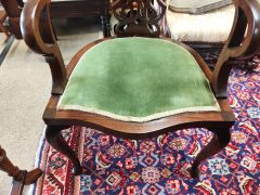 Edwardian mahogany armchair Thumbnail 3
