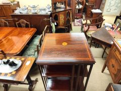 Edwardian mahogany revolving bookcase Thumbnail 4
