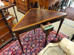 Edwardian mahogany card table Thumbnail 2