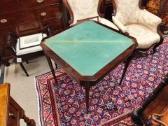 Edwardian mahogany card table Thumbnail 3