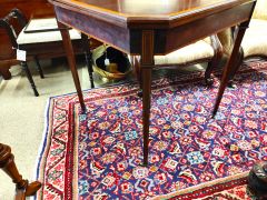 Edwardian mahogany card table Thumbnail 4