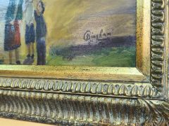 James bingham oil painting in gilt frame Thumbnail 3