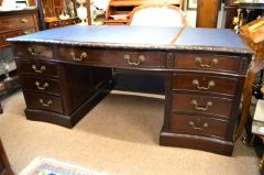 Mahogany partners desk Thumbnail 3
