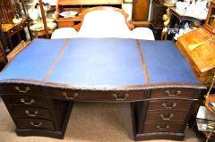Mahogany partners desk Thumbnail 3