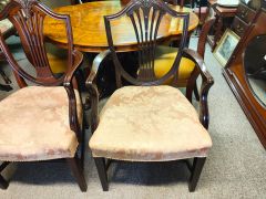 Pair of mahogany armchairs Thumbnail 2