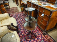 Mahogany three tier stand Thumbnail 4