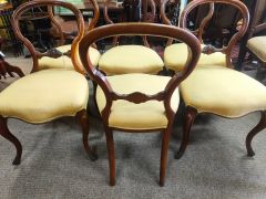 set of six mahogany dining chairs Thumbnail 3