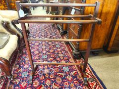 Victorian mahoagy towel rail Thumbnail 3