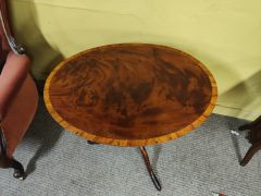 Georgian mahogany occasional table with tip top Thumbnail 2