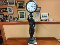 Late 19th century spelter clock  Thumbnail 6