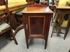 Edwardian mahogany pedestal/ cabinet Thumbnail 3