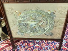 1960s chinese silk screen Thumbnail 2