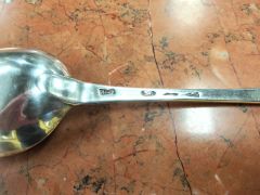 Irish silver serving spoon Thumbnail 4