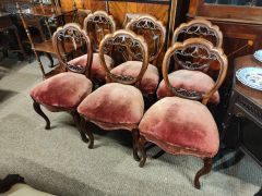 Set of six mahogany chairs Thumbnail 2