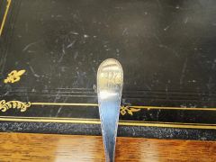Irish silver sifting spoon Thumbnail 6