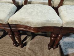 Set of eight victorian mahogany chairs Thumbnail 4