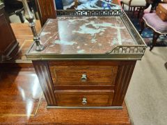 19th century mahogany desk Thumbnail 4