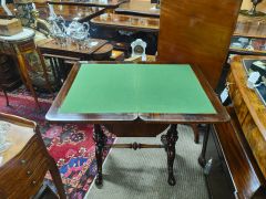 Victorian burr walnut sewing table Thumbnail 4