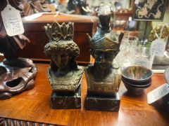 Pair of small bronze busts Thumbnail 4