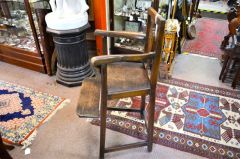 Georgian oak childs chair Thumbnail 2
